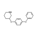 structure of CAS# 946681-18-1, 3-(4-Phenoxyphenoxy)piperidine;3-(4-Phenoxyphenoxy)piperidine;MFCD08688469