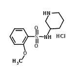 CAS 登录号：947532-56-1， 2-甲氧基-N-(3-哌啶基)苯磺酰胺盐酸盐(1:1)