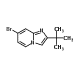 CAS 登录号：947533-70-2， 7-溴-2-(2-甲基-2-丙基)咪唑并[1,2-a]吡啶