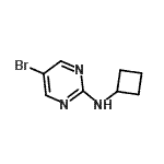 CAS 登录号：947534-33-0， 5-溴-N-环丁基-2-嘧啶胺