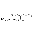 CAS 登录号：948290-11-7， 2-氯-3-(3-氯丙基)-7-乙基喹啉