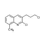 CAS 登录号：948290-29-7， 2-氯-3-(3-氯丙基)-8-甲基喹啉
