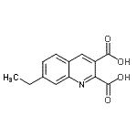 CAS 登录号：948290-58-2， 7-乙基-2,3-喹啉二甲酸