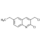 CAS 登录号：948290-97-9， 2-氯-3-(氯甲基)-6-乙基喹啉