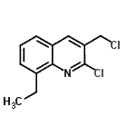 CAS 登录号：948291-44-9， 2-氯-3-(氯甲基)-8-乙基喹啉