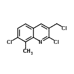 CAS 登录号：948292-24-8， 2,7-二氯-3-(氯甲基)-8-甲基喹啉