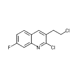 CAS 登录号：948294-56-2， 2-氯-3-(2-氯乙基)-7-氟喹啉