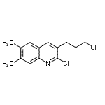 CAS 登录号：948294-60-8， 2-氯-3-(3-氯丙基)-6,7-二甲基喹啉