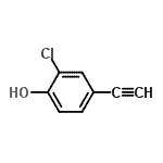CAS#: 949114-22-1， 2-Chloro-4-ethynylphenol