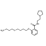CAS#: 95001-09-5， 2-(4-Butoxybutoxy)-N-[2-(1-pyrrolidinyl)ethyl]benzamide