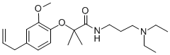 CAS#: 95001-13-1， 2-(4-Allyl-2-Methoxyphenoxy)-N-(3-(Diethylamino)Propyl)-2-Methyl-Propionamide