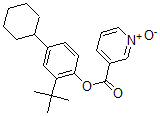 CAS 登录号:95240-93-0, 烟酸 2-叔丁基-4-环己基苯基酯 1-氧化物