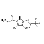 CAS 登录号：952800-37-2， 甲基3-溴-6-(三氟甲基)-1H-吡咯并[2,3-b]吡啶-2-羧酸酯