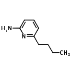 结构式 CAS# 95337-74-9, 6-丁基-2-吡啶胺