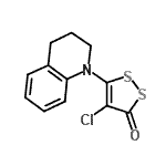CAS 登录号：95380-67-9， 4-氯-5-(3,4-二氢-1(2H)-喹啉基)-3H-1,2-二硫醇-3-酮