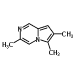 CAS 登录号：95407-80-0， 3,6,7-三甲基吡咯并[1,2-a]吡嗪