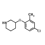 CAS 登录号：954223-28-0， 3-(4-氯-2-甲基苯氧基)哌啶