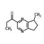 CAS 登录号：95576-07-1， 1-(7-甲基-6,7-二氢-5H-环戊二烯并[b]吡嗪-2-基)-1-丙酮