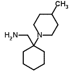 CAS 登录号：956407-32-2， 1-[1-(4-甲基-1-哌啶基)环己基]甲胺