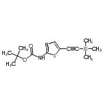 CAS#: 957147-21-6， 2-Methyl-2-propanyl {5-[(trimethylsilyl)ethynyl]-1,3-thiazol-2-yl}carbamate