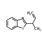 CAS 登录号：95793-38-7， 2-(3-丁烯-2-基)-1,3-苯并噻唑