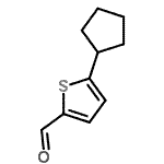 CAS 登录号：959236-99-8， 5-环戊基-2-噻吩甲醛