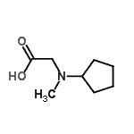 结构式 CAS# 959240-36-9, N-环戊基-N-甲基甘氨酸