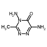CAS 登录号：95927-20-1， 4,6-二氨基-3-甲基-1,2,4-三嗪-5(4H)-酮