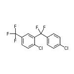 CAS 登录号：95998-70-2， 1-氯-2-[(4-氯苯基)(二氟)甲基]-4-(三氟甲基)苯