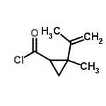 CAS 登录号：96043-39-9， 2-异丙烯基-2-甲基环丙烷羰基氯化物