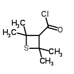 CAS 登录号：96188-24-8， 2,2,4,4-四甲基-3-噻丁环羰基氯化物