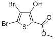 结构式 CAS# 96232-71-2, 4,5-二溴-3-羟基-2-噻吩羧酸甲酯