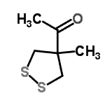 CAS 登录号：96285-29-9， 1-(4-甲基-1,2-二噻戊环-4-基)乙酮