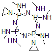 CAS 登录号：96381-07-6， 反式-2,6-双(1-氮丙啶基)-2,2,4,4,6,6,8,8-八氢-2,4,4,6,8,8-六(甲基氨基)-1,3,5,7,2,4,6,8-四氮杂四磷杂环辛烯
