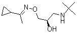 CAS 登录号：96479-87-7， [R-(E)]-1-环丙基-乙酮 O-[3-[叔丁基氨基]-2-羟基丙基]肟