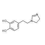 CAS 登录号：96826-14-1， 4-[2-(4,5-二氢-1H-咪唑-1-基)乙基]-1,2-苯二酚