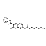 CAS 登录号：97004-80-3， 3-(1,3-苯并恶唑-2-基)-2-氧代-2H-苯并吡喃-7-基辛酸酯