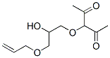 CAS 登录号：97043-69-1， 3-[3-(烯丙基氧基)-2-羟基丙氧基]戊烷-2,4-二酮