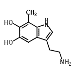 CAS 登录号：97073-67-1， 3-(2-氨基乙基)-7-甲基-1H-吲哚-5,6-二醇