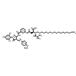 CAS 登录号：97171-73-8， (2S)-4-[[3-[[4-(4-甲氧基苯基)偶氮-5-氧代-1-(2,4,6-三氯苯基)-4H-吡唑-3-基]氨基甲酰]苯基]氨基]-2-(2-甲基丙烷酰基-十八烷基-氨基)-4-氧代-丁酸