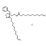 CAS 登录号：97337-76-3， N-[2-(1-苄基-2-十一烷基-4,5-二氢咪唑-1-鎓-1-基)乙基]十二碳酰胺氯化物