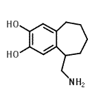 CAS 登录号：97352-38-0， 5-(氨基甲基)-6,7,8,9-四氢-5H-苯并[7]环轮烯-2,3-二醇