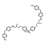 CAS 登录号：97552-63-1， 1-[[4-[(4-氨基苯基)甲基]苯基]氨基]-3-[4-[1-[4-[3-[[4-[(4-氨基苯基)甲基]苯基]氨基]-2-羟基-丙氧基]苯基]-1-甲基-乙基]苯氧基]丙-2-醇