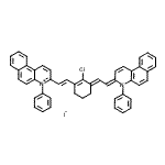 CAS#: 97605-56-6， 3-[(E)-2-{(3E)-2-Chloro-3-[(2E)-2-(4-phenylbenzo[f]quinolin-3(4H)-ylidene)ethylidene]-1-cyclohexen-1-yl}vinyl]-4-phenylbenzo[f]quinolinium iodide