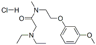 CAS 登录号：97703-03-2， 2-二乙基氨基-N-[2-(3-甲氧基苯氧基)乙基]-N-甲基-乙酰胺盐酸盐