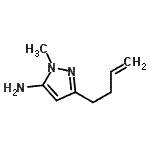 CAS 登录号：97820-70-7， 3-(3-丁烯-1-基)-1-甲基-1H-吡唑-5-胺