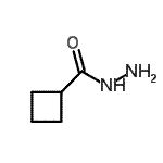 结构式 CAS# 98069-56-8, 环丁烷甲酰肼