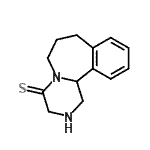 CAS 登录号：98123-57-0， 2,3,6,7,8,12b-六氢吡嗪并[2,1-a][2]苯并氮杂卓-4(1H)-硫酮