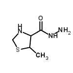 CAS 登录号：98137-77-0， 5-甲基-1,3-噻唑烷-4-甲酰肼
