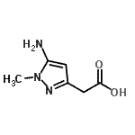 CAS 登录号：98197-25-2， (5-氨基-1-甲基-1H-吡唑-3-基)乙酸